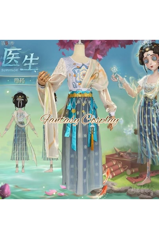 Identity V Doctor Emily Dyer Master Apothecary Hanfu Style Cosplay Costume